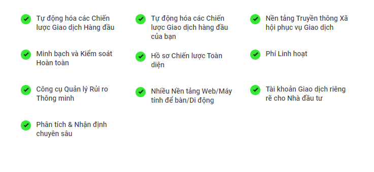 Thông tin các dịch vụ của cTrader 5