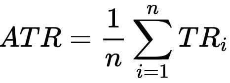 Công thức để tính ATR